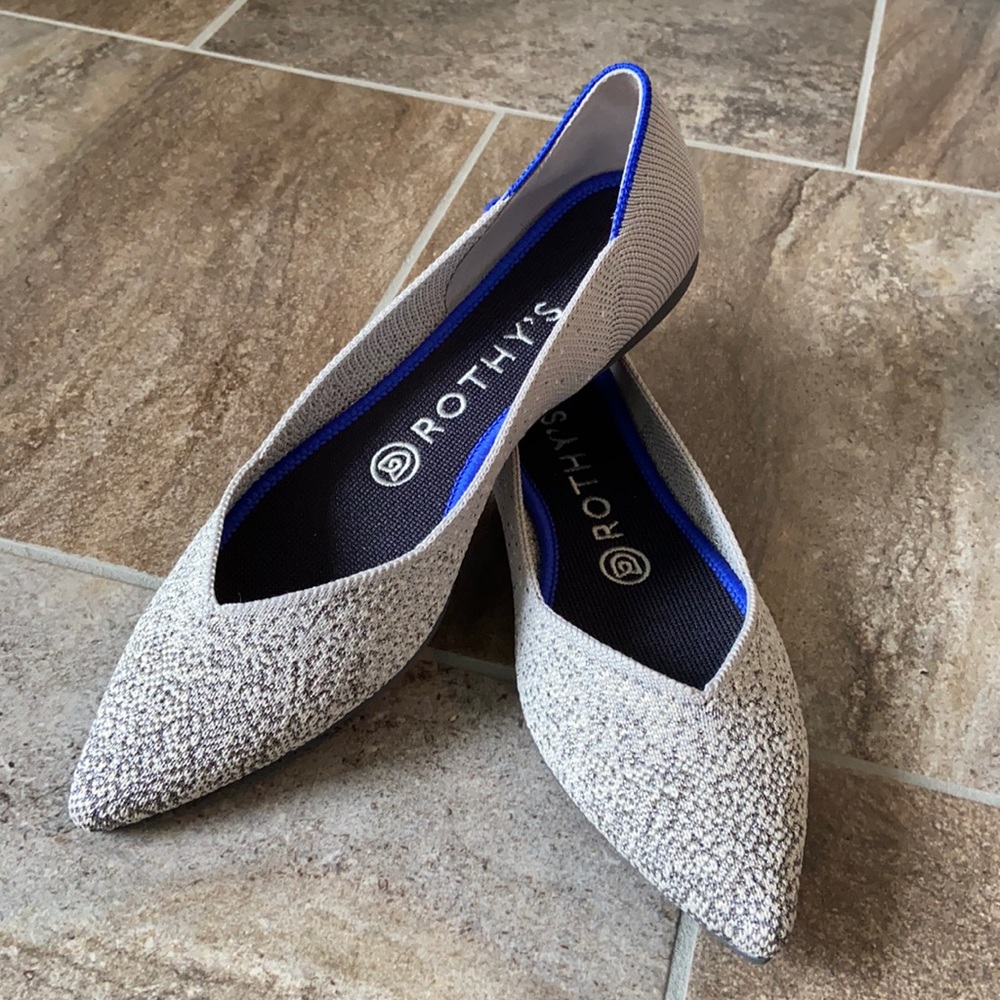 Size 7 Rothy’s Pearl Metallic Points: Retired